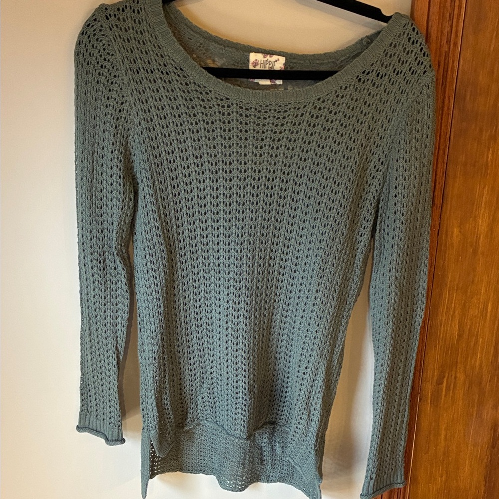 Hippie Rose Sage Knit Sweater